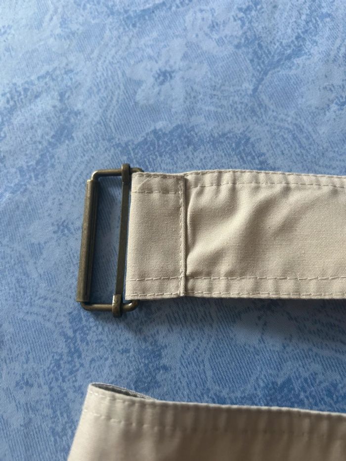 Ceinture gris pale en tissu longue - photo numéro 3