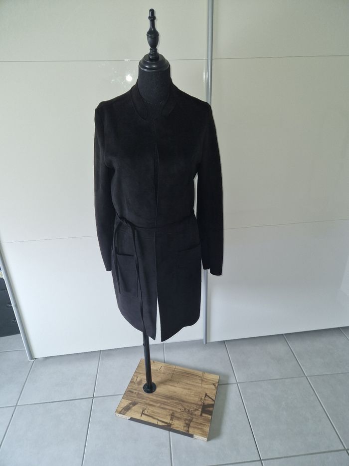 Veste en daim noir