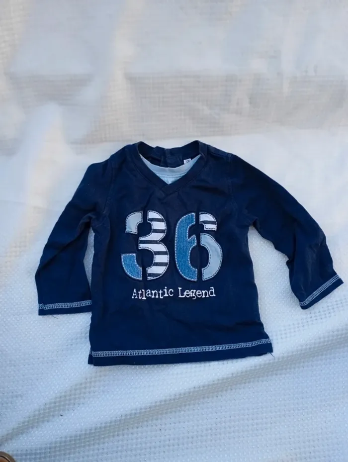 Lot de 5 T-shirts Manches Longues Bébé Garçon (12 mois) - photo numéro 9