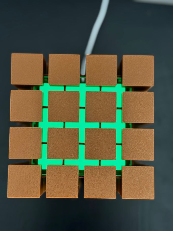 Lampe veilleuse cube multicolore - photo numéro 2