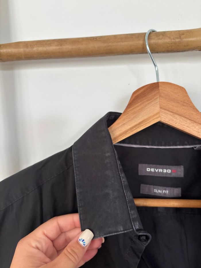 Chemisette chemise manches courtes noire devred taille XL - photo numéro 3