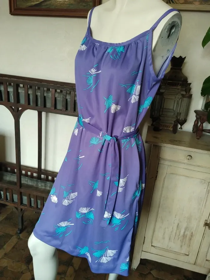 Ensemble printemps été robe veste vintage rétro - photo numéro 2