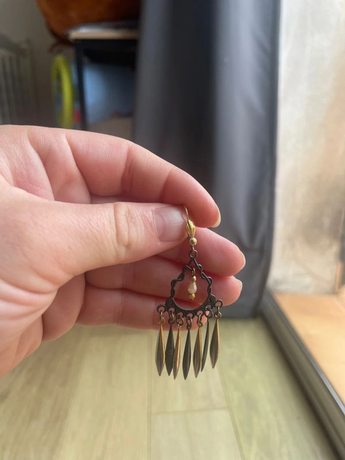 Boucles d’oreilles dormeuses anciennes - photo numéro 4