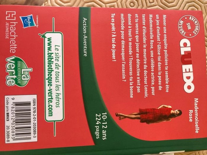 Livre cluedo mlle rose - photo numéro 2