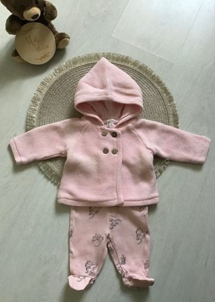Ensemble manteau + pantalon à pieds