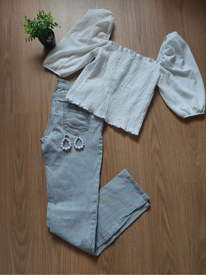 Jean gris Miss Captain T38 TBE 🩶 - photo numéro 2