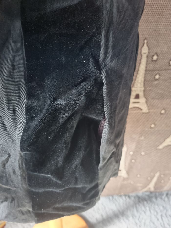 Veste zippée noir bi-matiere taille 40 - photo numéro 4