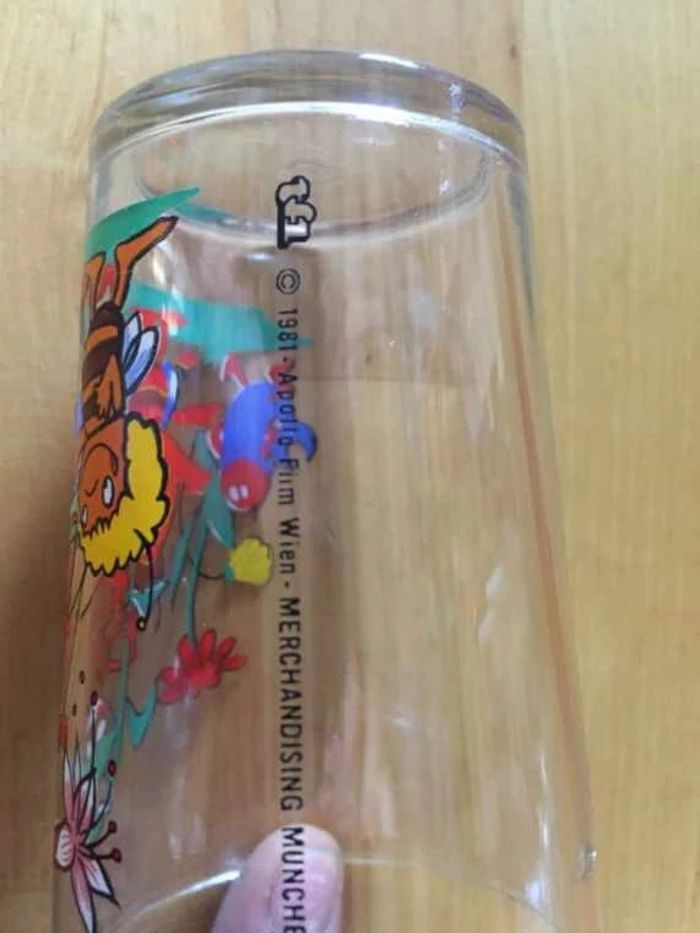 verre moutarde tf1 maya l abeille vintage - photo numéro 2