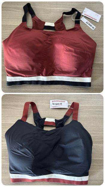 Lot de 2 brassières de sport 95EF