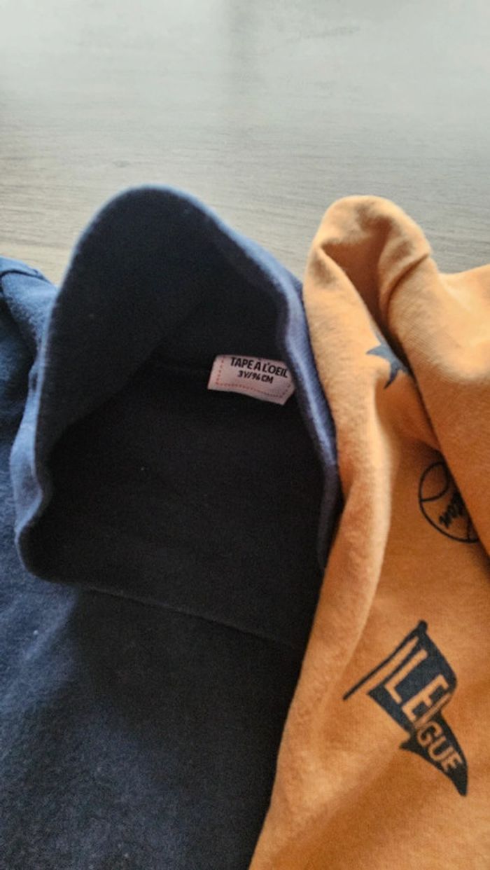 Lot de 4 t-shirts manches longues col roulé, taille 3 ans, Tape-à-l'oeil - photo numéro 3