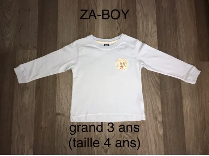 T-shirt manches longues grand 3 ans