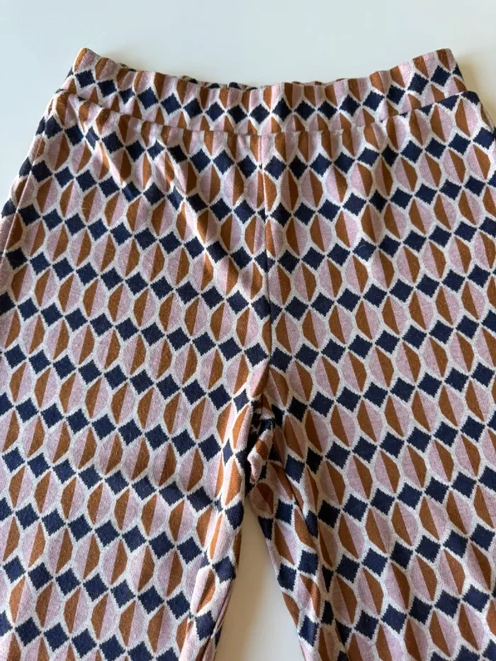 Pantalon fluide imprimé vintage benetton - photo numéro 4