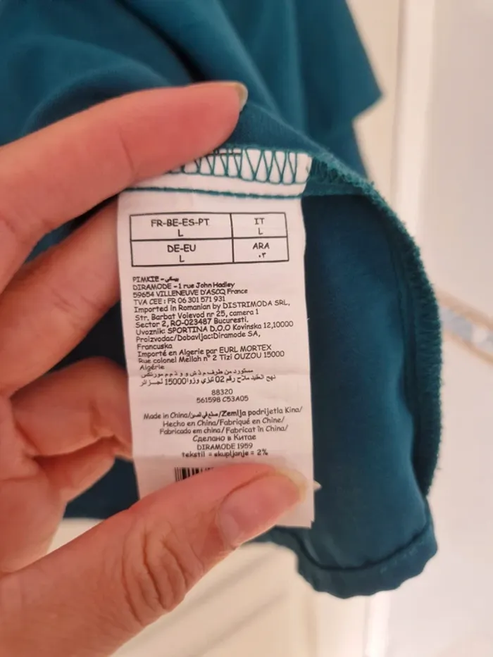 Jolie haut bleu canard femme pimkie taille L/40 - photo numéro 5