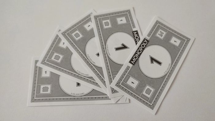 Lot x5 billets de 1 pièce détachée jeu de société Monopoly mauvais perdants Hasbro Gaming #B77