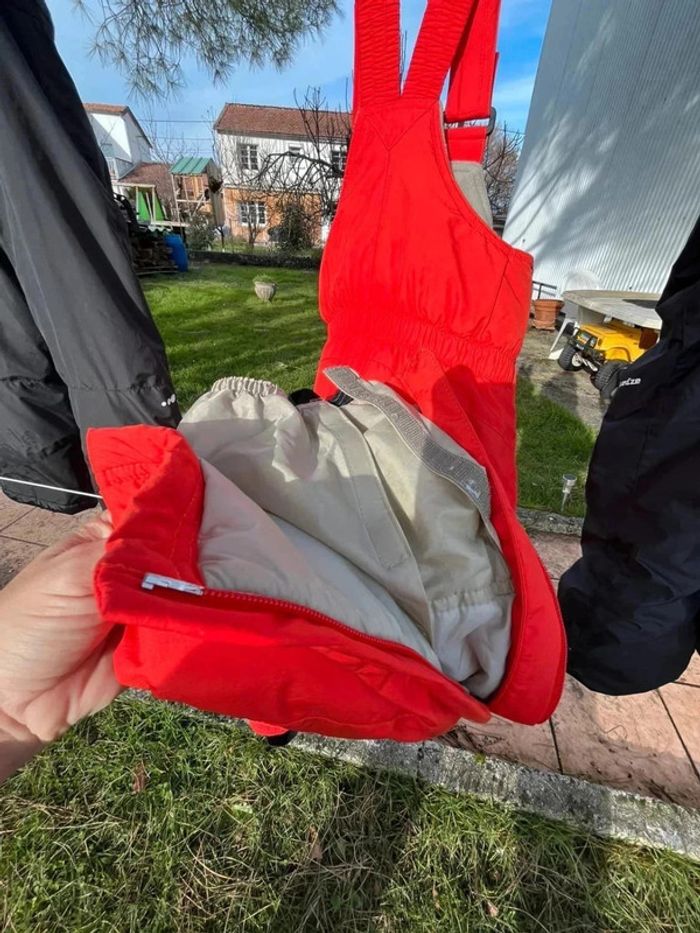 Pantalon de ski avec bretelles orange 4 ans décathlon - photo numéro 7