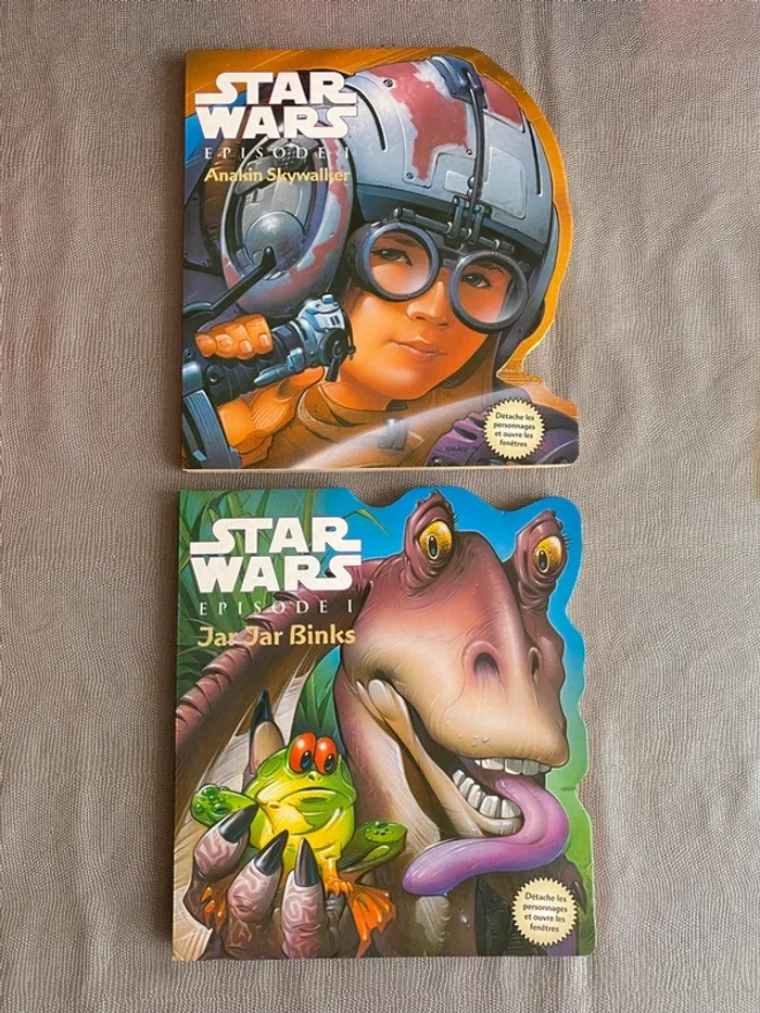 Livres à fenêtres détachables Star Wars épisode 1 - Anakin + Jar Jar - Hemma 1999 - photo numéro 2