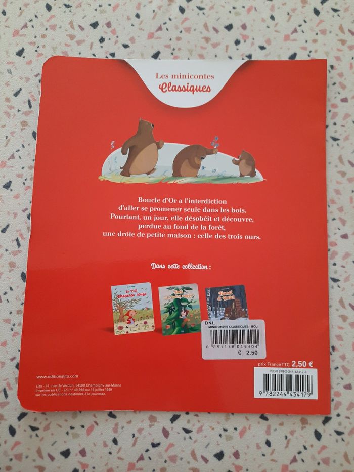 Livre: Boucle d'Or et les trois ours - Les frères Grimm - photo numéro 2