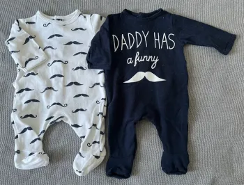 Pyjamas moustache.
