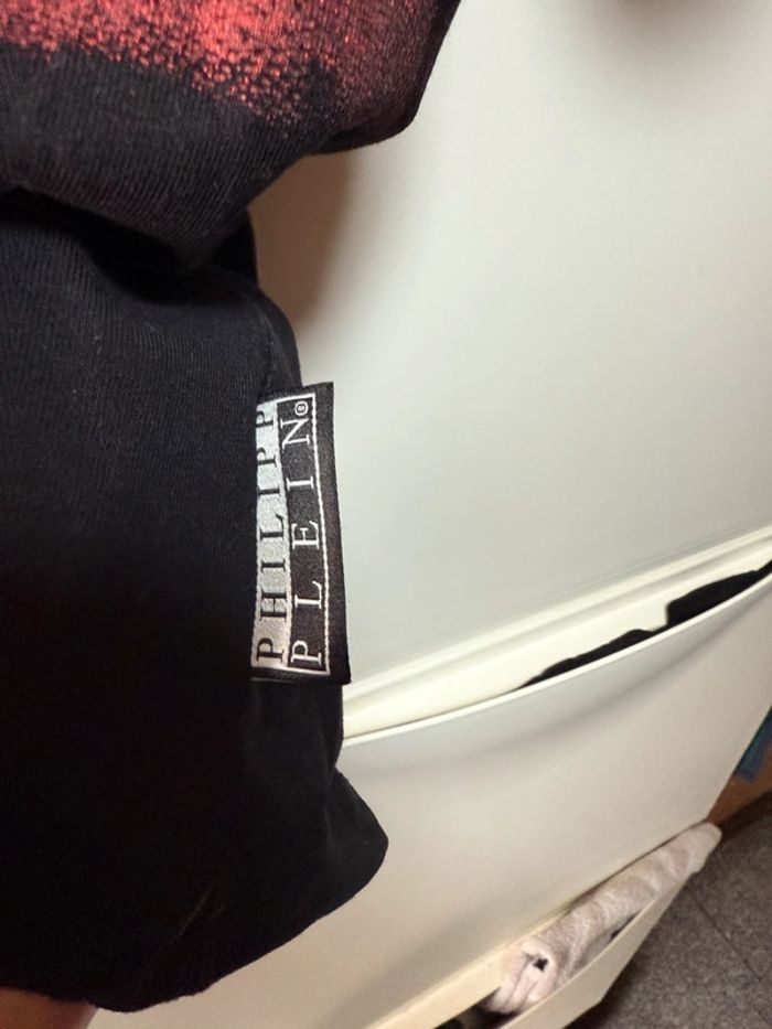 T-shirt Philipp Plein noir tête de mort à paillette taille m - photo numéro 6