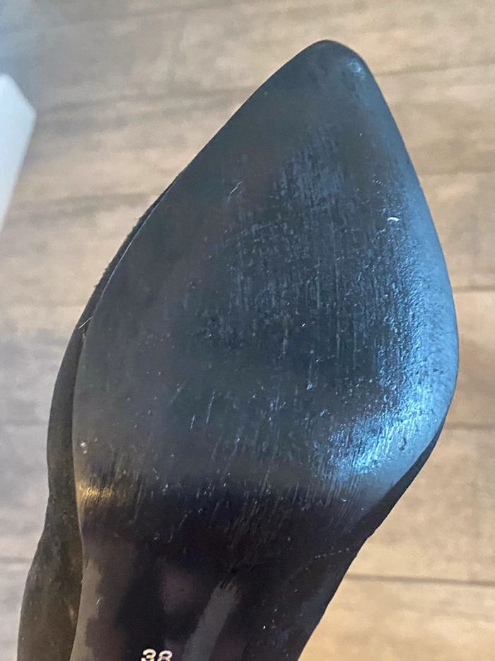 Bottine daim chic  à talon - photo numéro 4