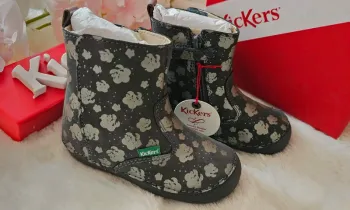 Bottes Bottines Cuir Zip Semelle Flexible 1er pas 👣 Kickers T22