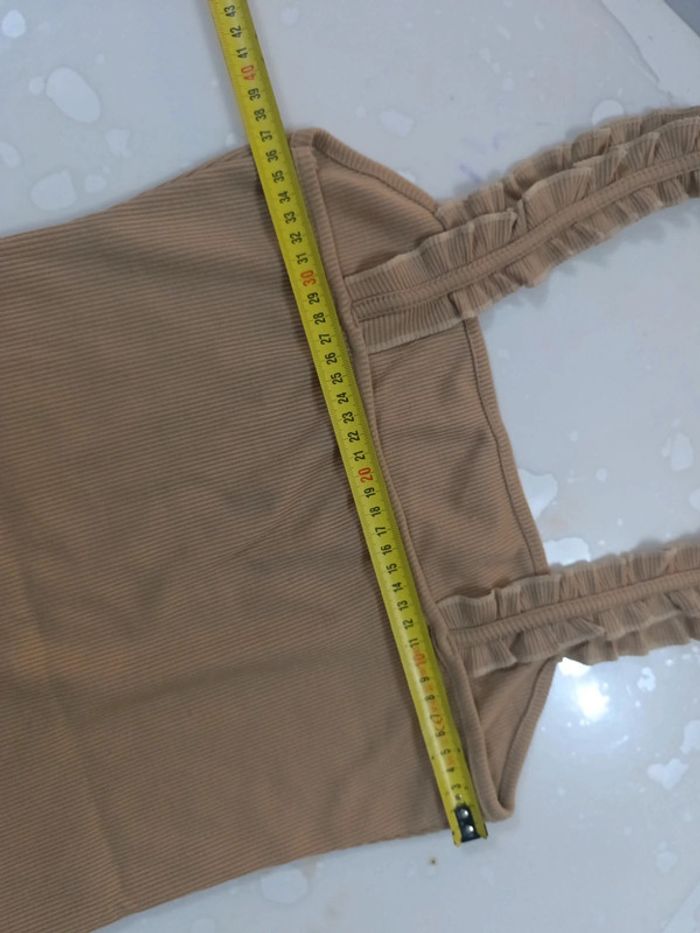 Débardeur camel comme neuf taille M - photo numéro 9