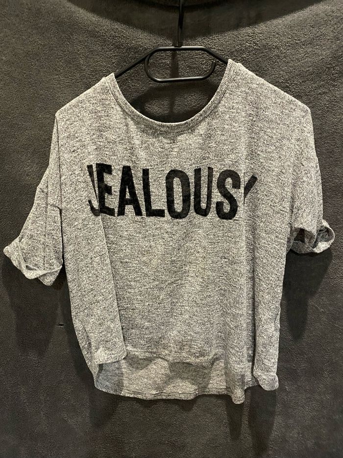 T-shirt gris Jennyfer – Taille S