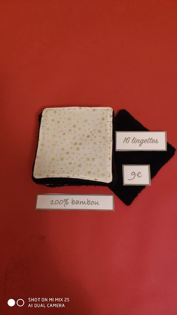 16 lingettes lavables neuf