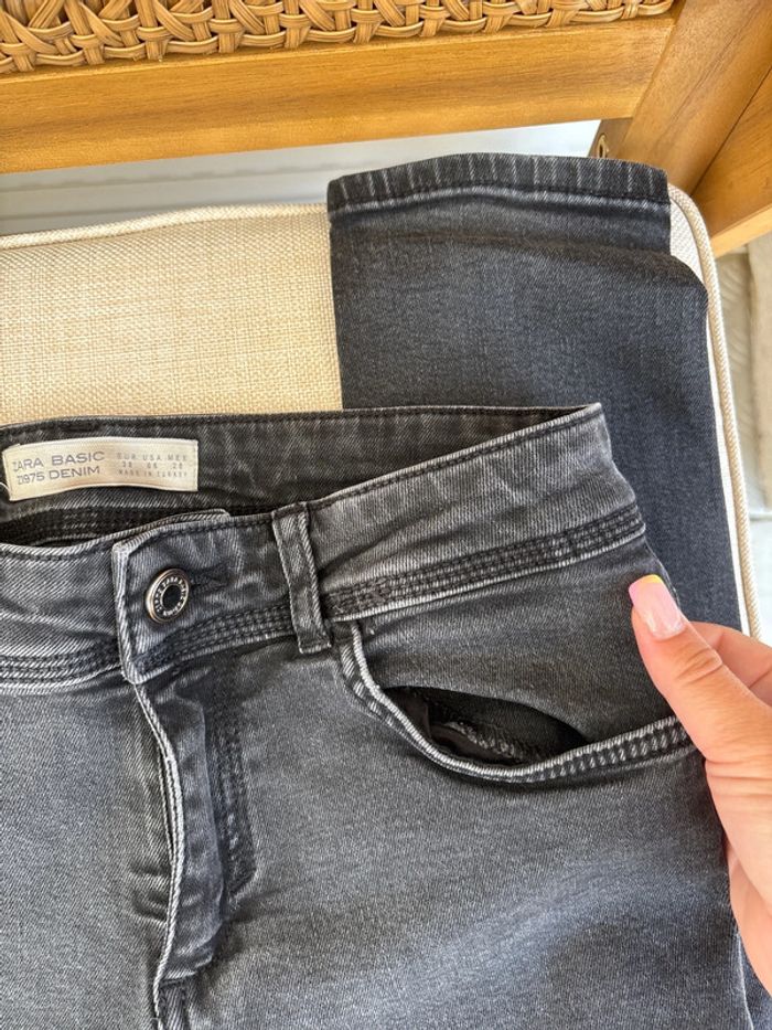 Jean noir skinny zara taille 38 - photo numéro 7