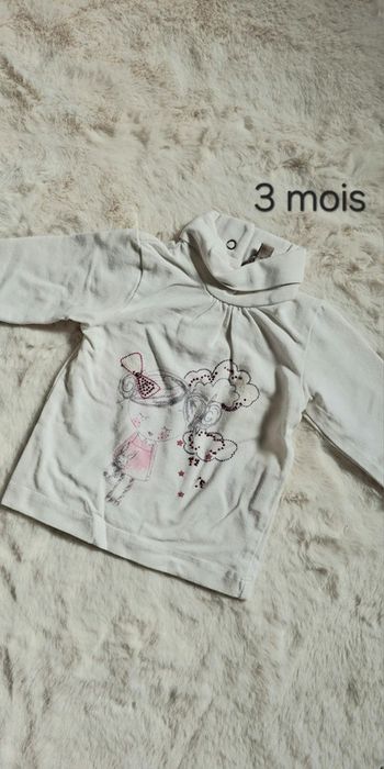 T-shirt manches longues Grain de blé taille 3 mois