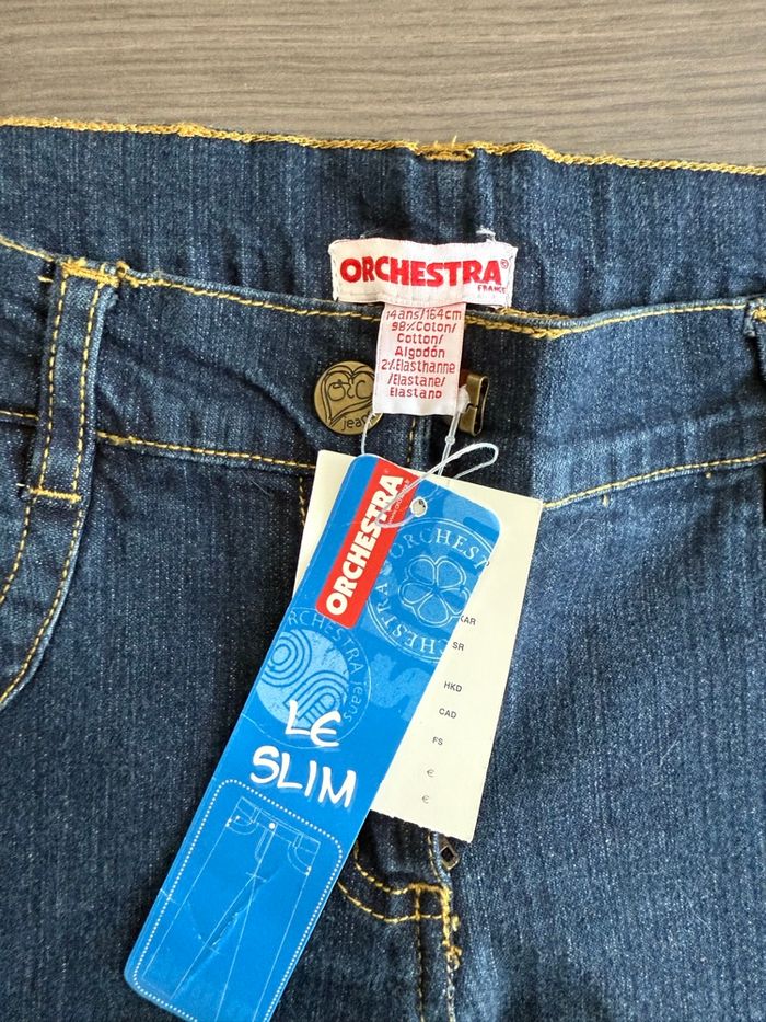 Jeans Orchestra Slim – 14 ans – Bleu – - photo numéro 3