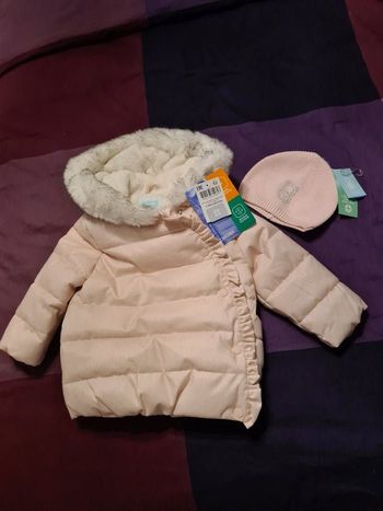 Ensemble Doudoune bonnet Okaidi