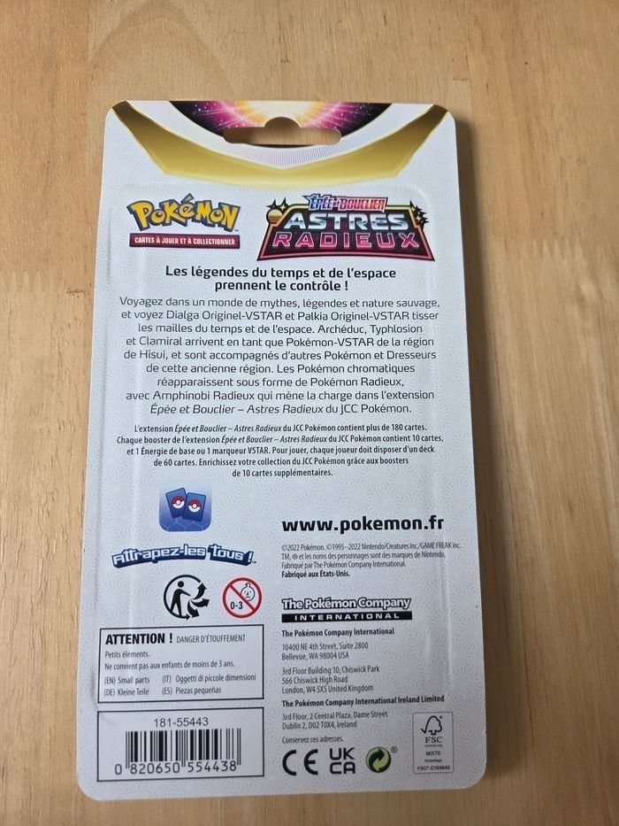 Pokemon Blister booster Astres Radieux EB10 Art Set - photo numéro 3