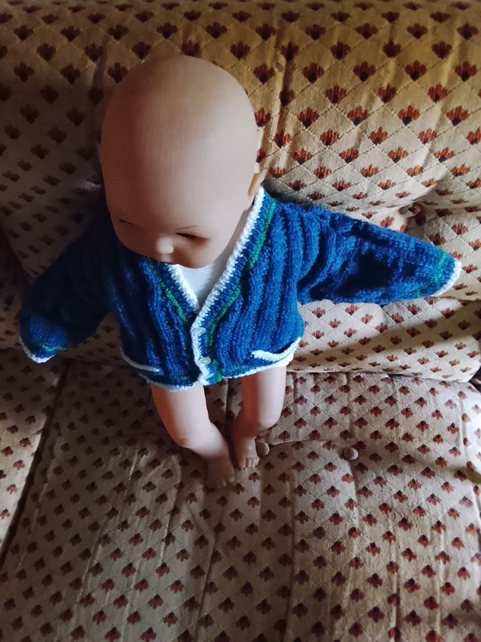 Veste garcon 6 mois fait main