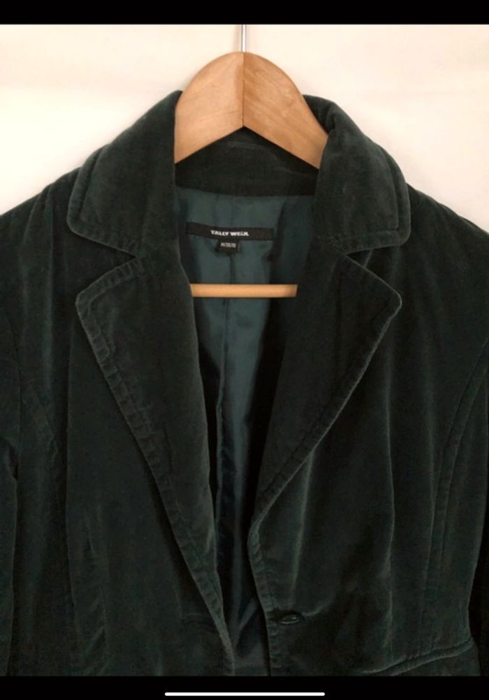 Blazer Tally Weijl en velours vert canard taille 38 bon état - photo numéro 10