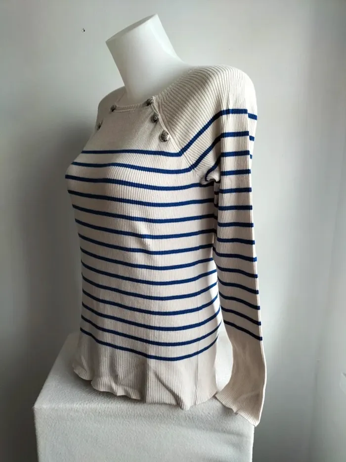 Pull Femmes Marinière - Lauren Ralph Lauren - Taille M - photo numéro 4