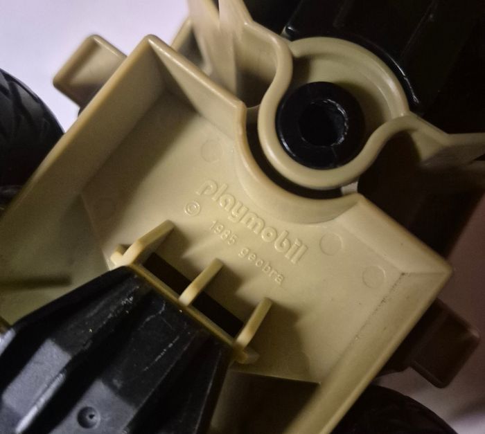 Playmobil 3458 chargeuse sur pngeu engin chantier geobra 1985 - photo numéro 5