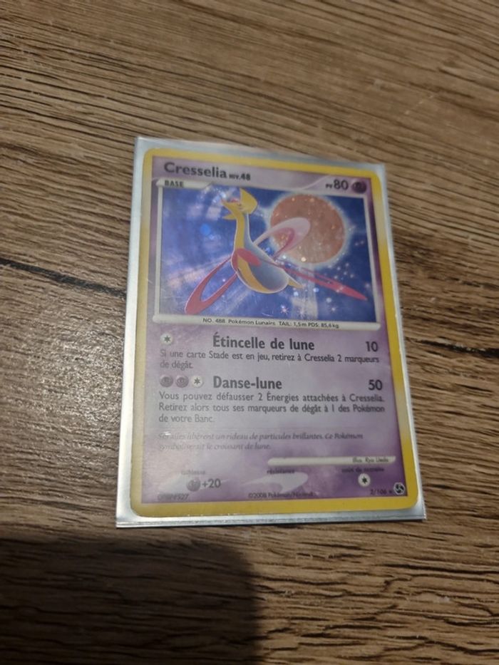 Carte pokémon cresselia HOLO 2/106 fr année 2008 - photo numéro 6