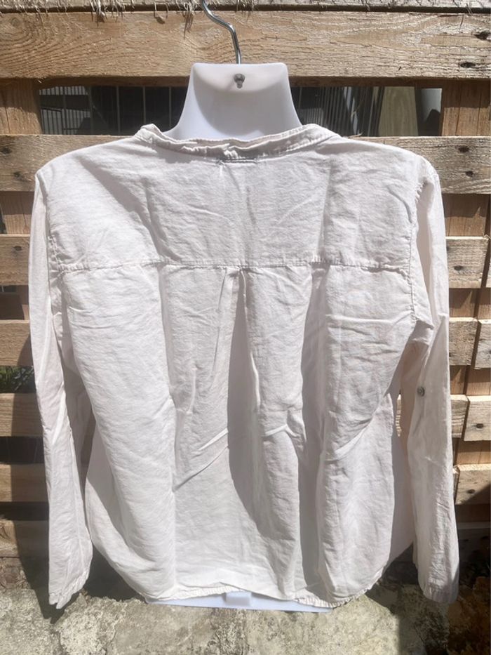 🌸 Blouse blanche brodée - Made in Italy - Taille unique - photo numéro 2