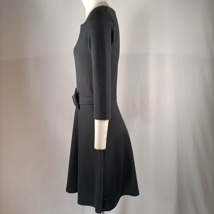 Robe noire jersey ceinturée - Avalanche - taille 1 A1145 - photo numéro 4