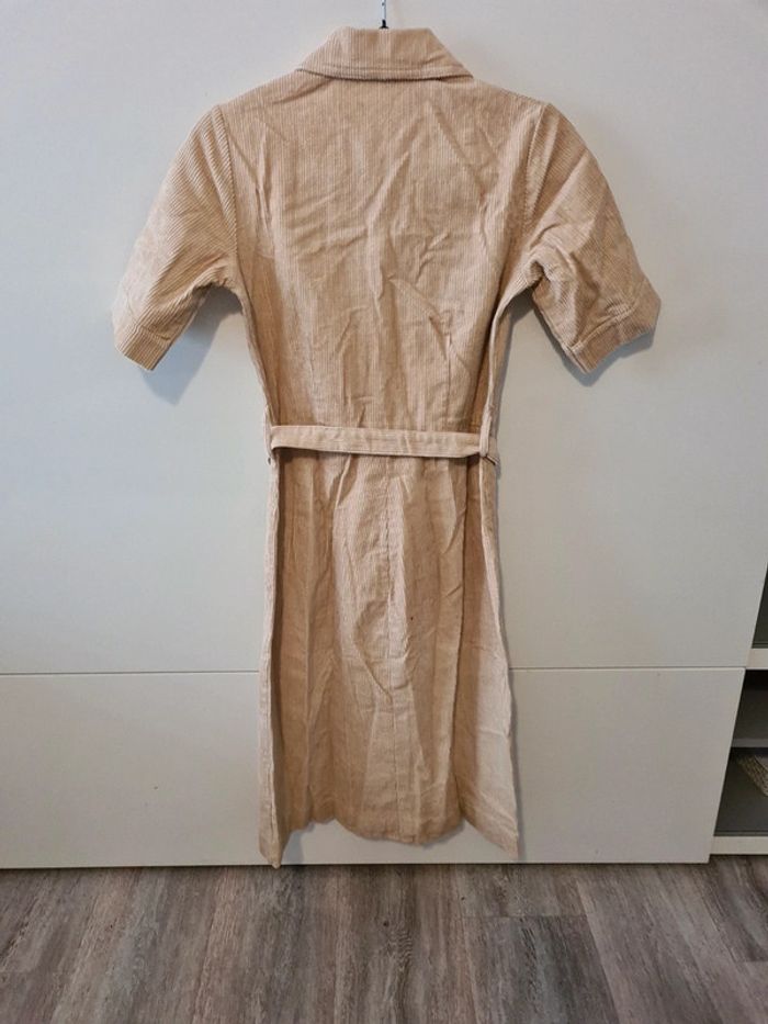 Robe vintage velours beige - photo numéro 6