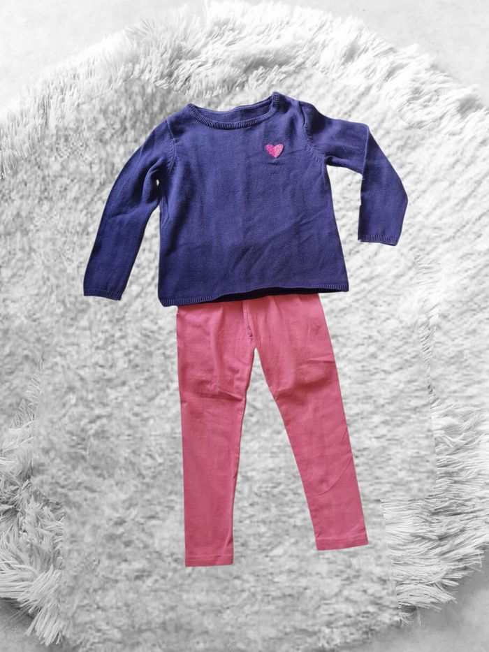 ensemble pull legging fille 2/3 ans - photo numéro 2