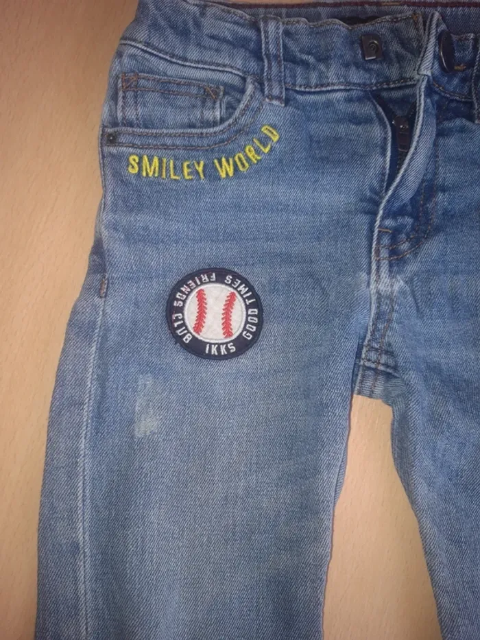 Jeans effet usé Ikks 5 ans - photo numéro 3