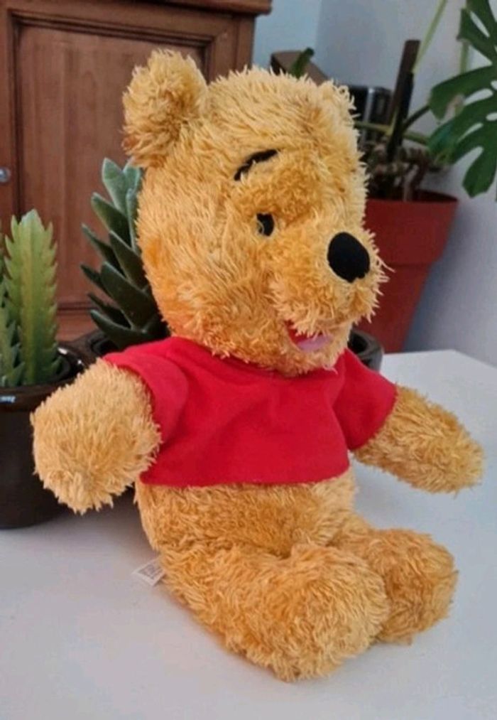Peluche winnie l'ourson 30 cm - poil long - Excel etat - photo numéro 5