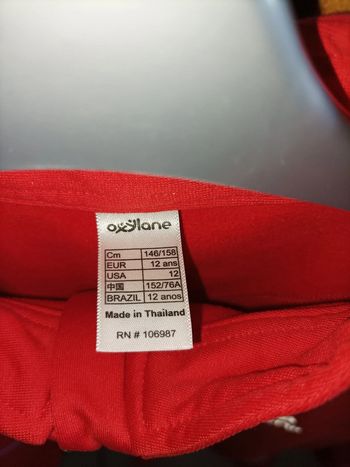 Maillot sweat sport rouge