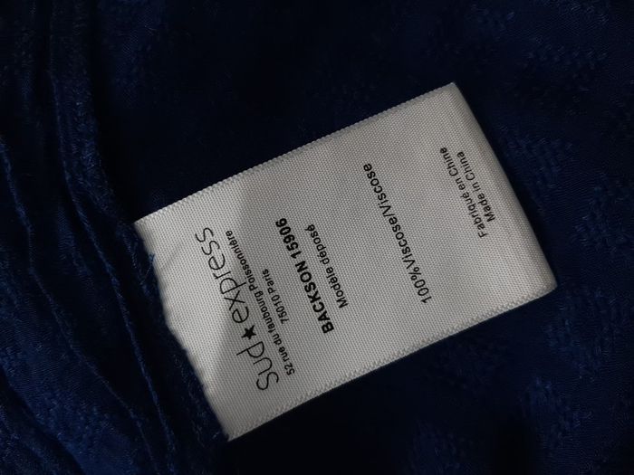 blouse bleue sud express taille L - photo numéro 8