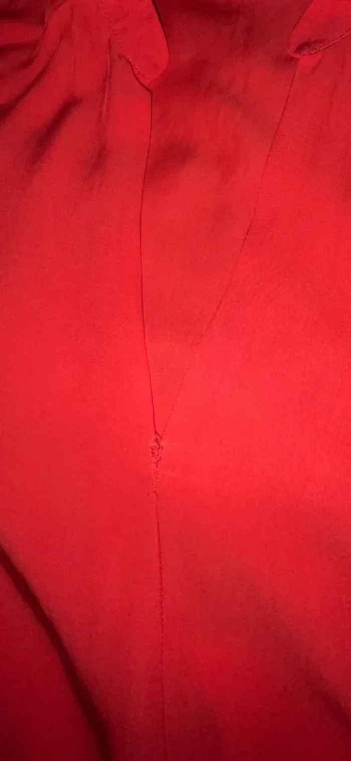 Blouse rouge ample - photo numéro 3