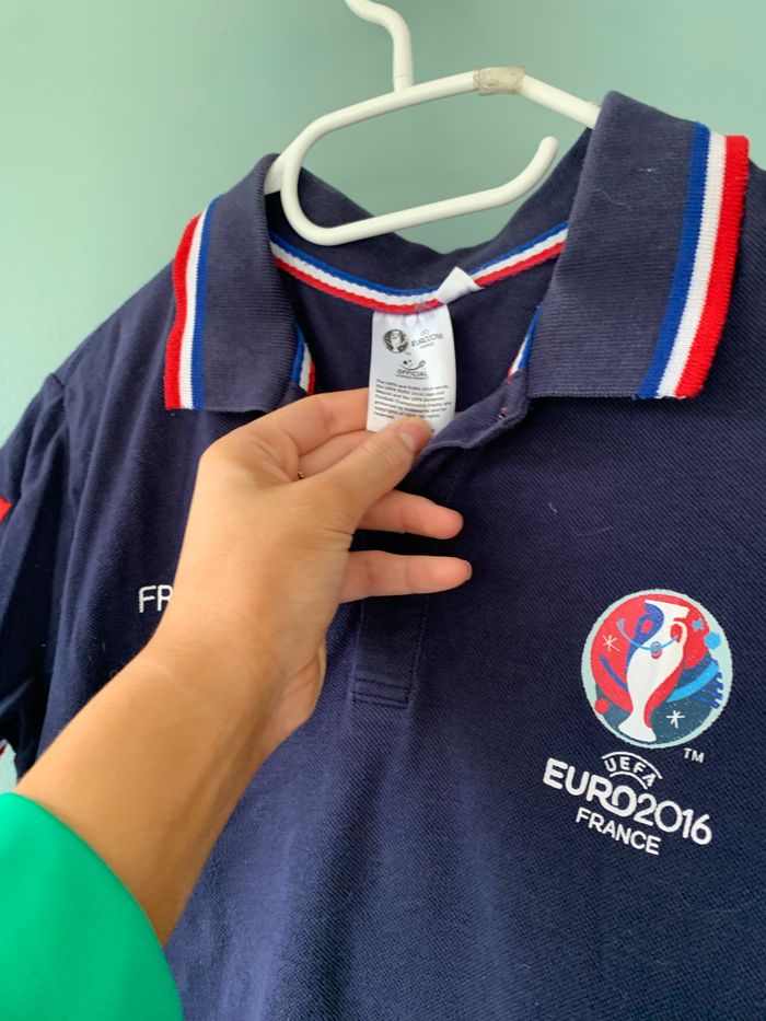 Polo garçon 14 ans bleu de l’euro 2016 - photo numéro 2