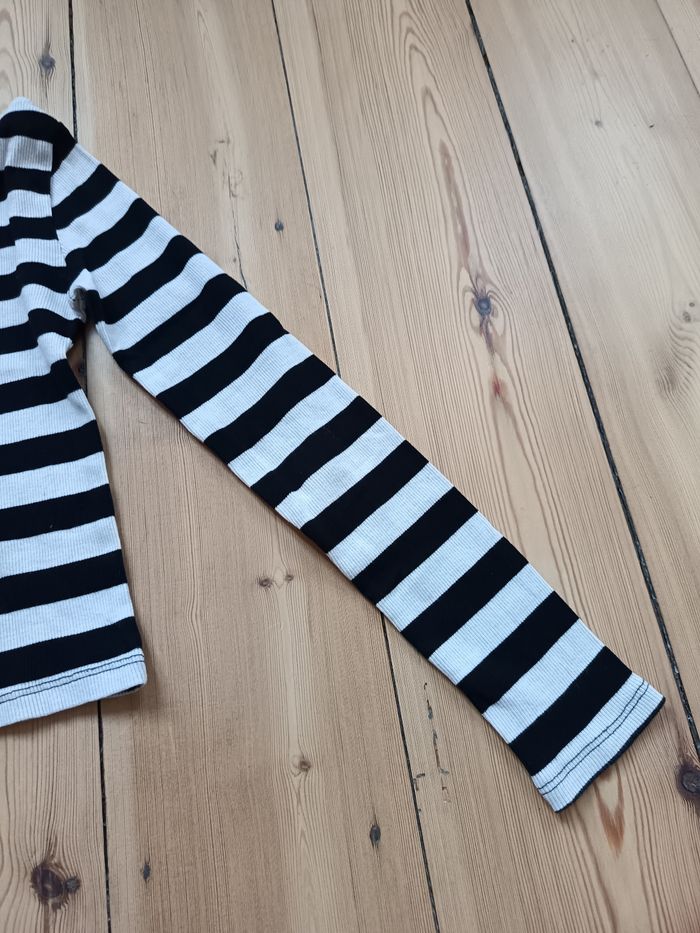 Haut rayé noir et blanc manches longues - photo numéro 6