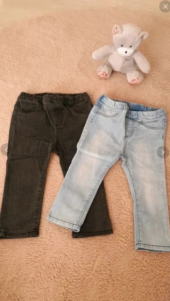 Lot de 2 pantalons élastiques